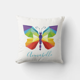 Painted Butterfly, personalized Throw Pillow