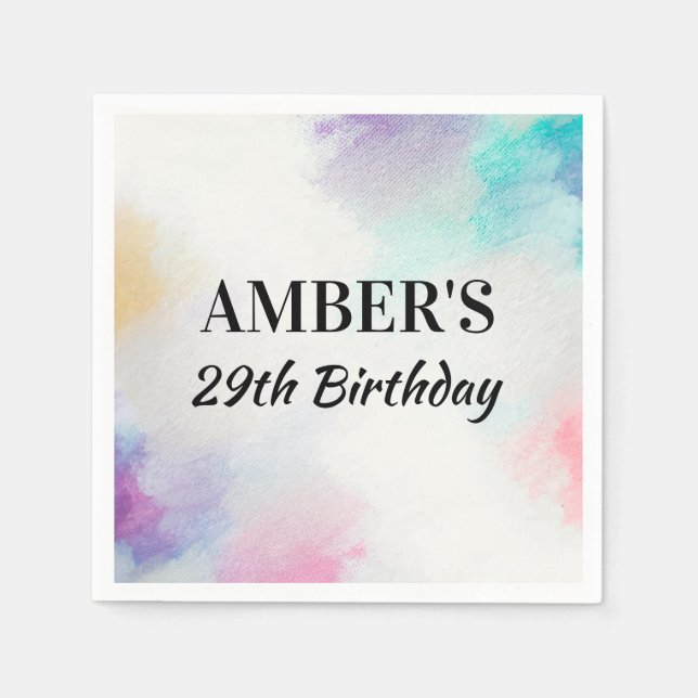 Painted Canvas Napkins (Front)