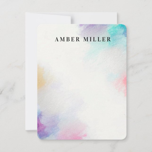 Painted Canvas Note Card (Front)