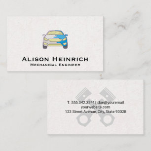 Painted Car Logo Business Card