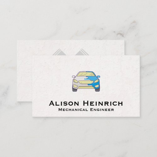 Painted Car Logo Business Card
