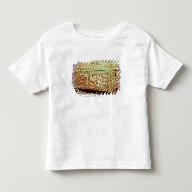 Painted chest depicting king on chariot toddler t-shirt (Front)