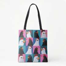Painted Chickens Tote