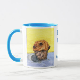Painted Chocolate Chip Muffin Ceramic Mug