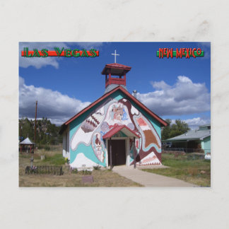 Painted Church, Montezuma New Mexico Postcard