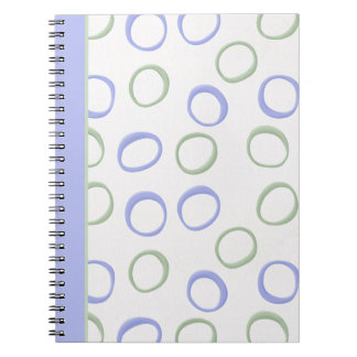 Painted Circles lavender Notebook