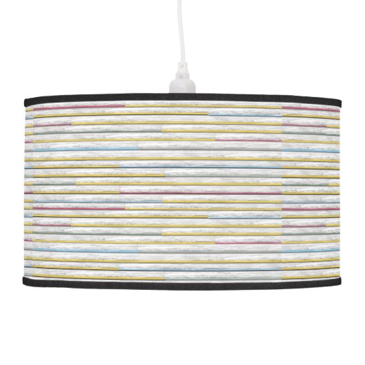 Painted Clapboard Ceiling Lamp (Left)