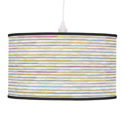 Painted Clapboard Ceiling Lamp (Front)