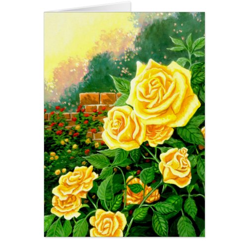 Painted Climbing Yellow Roses