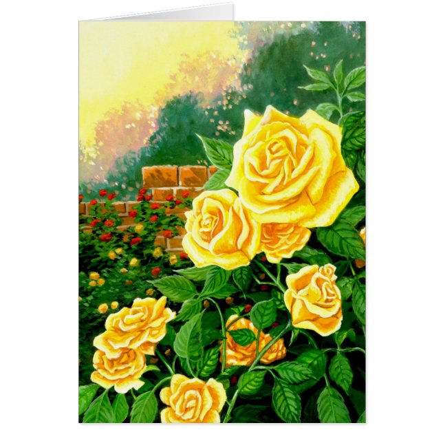 Painted Climbing Yellow Roses (Front)