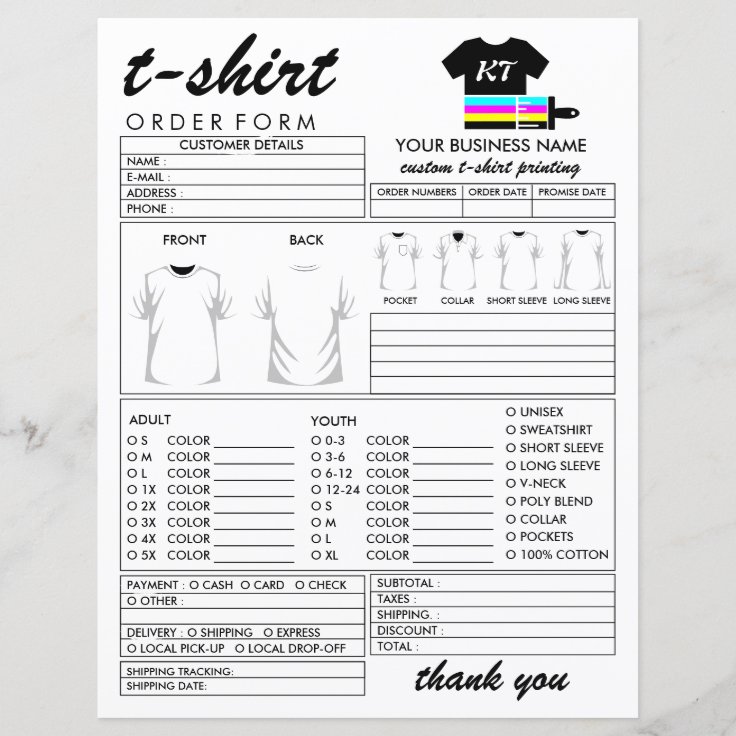 Painted Clothing Apparel T-shirt Print Order Form | Zazzle