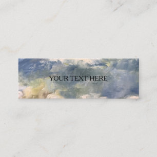 Painted colorful Clouds Mini Tags Business Cards