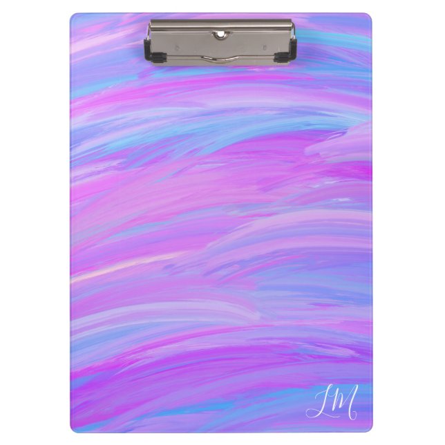 Painted Colors Personalized Clipboard (Front)