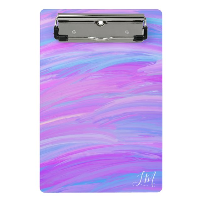 Painted Colors Personalized Mini Clipboard (Front)