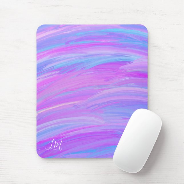 Painted Colors Personalized Mouse Pad (With Mouse)