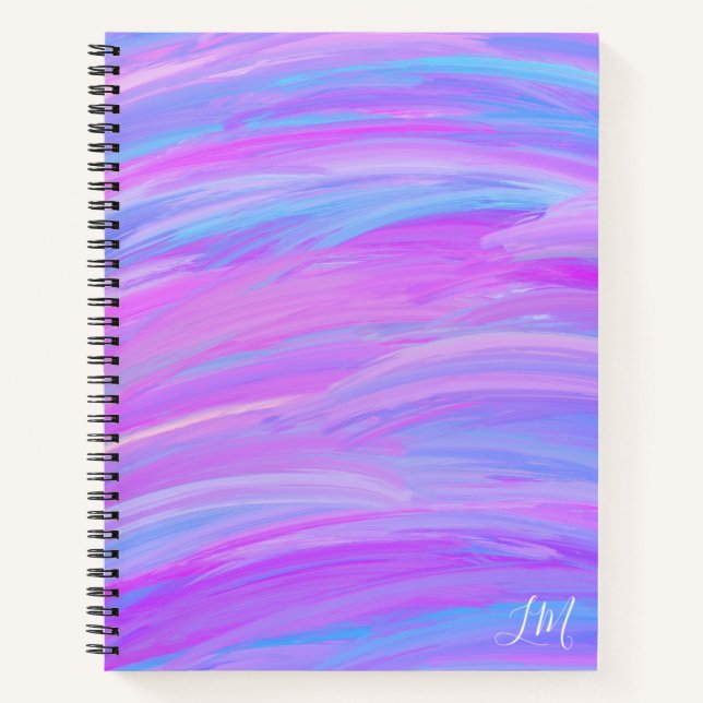 Painted Colors Personalized Spiral Notebook (Front)
