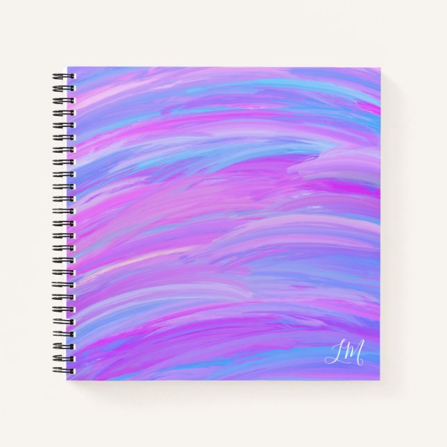 Painted Colors Personalized Spiral Notebook (Front)