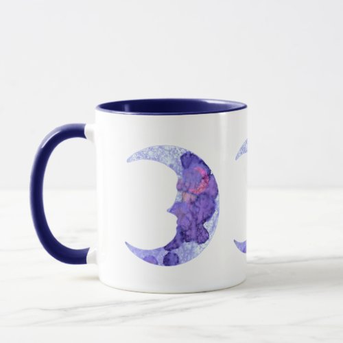 Painted Crescent Moons Mug