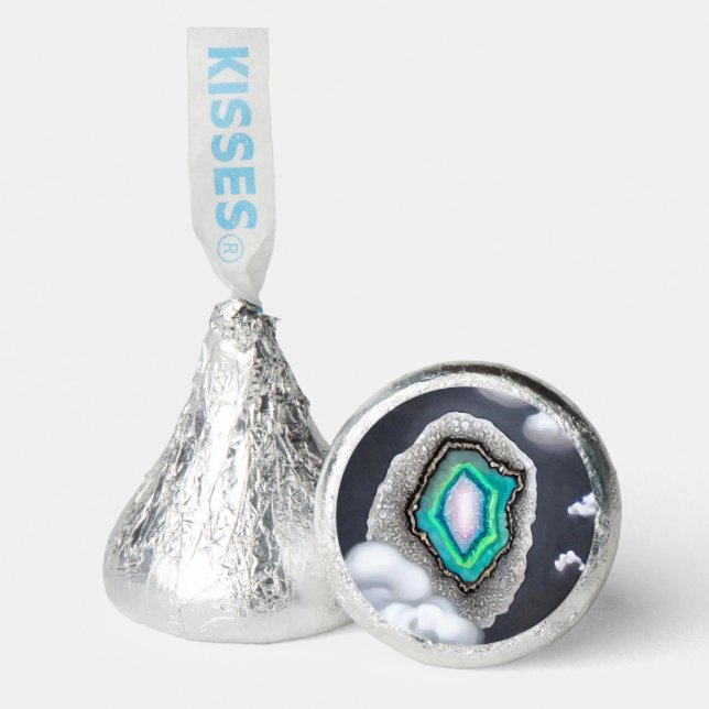 Painted Crystal Geode 4 Hershey®'s Kisses® (Front)