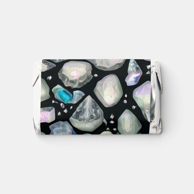 Painted Crystal Geode 8 Hershey's Miniatures (Front)