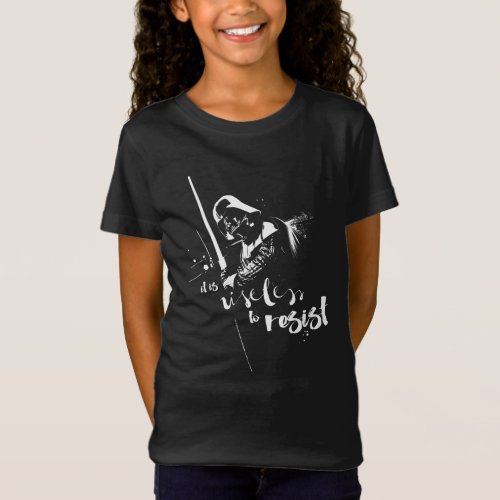 Painted Darth Vader It Is Useless To Resist T_Shirt