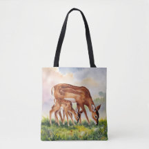 Painted Deer Mom and Baby