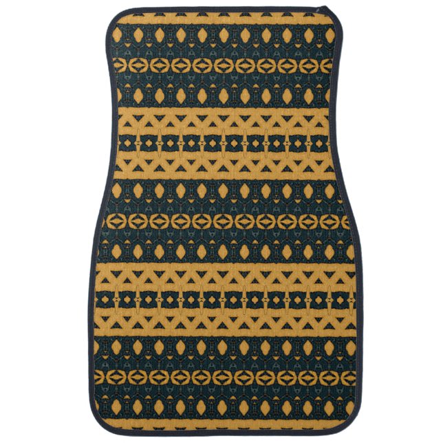 Painted Denim 4 Car Floor Mat (Front)