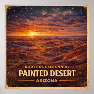 Painted Desert Arizona Centennial Poster