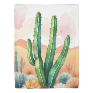 Painted Desert Blooms Duvet Cover