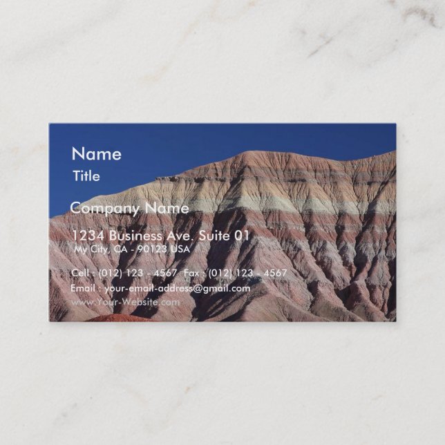 Painted Desert North Of Flagstaff Business Card (Front)