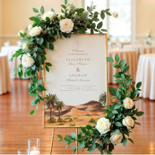 Painted Desert Wedding Foam Board