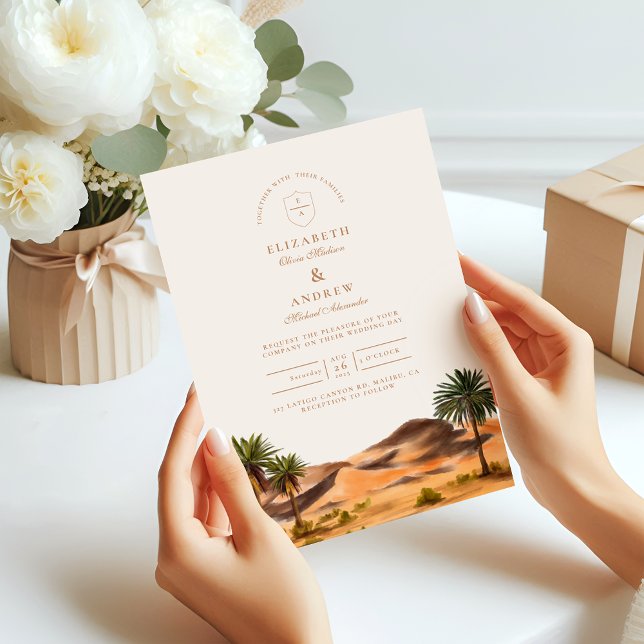 Painted Desert Wedding Invitation (Creator Uploaded)