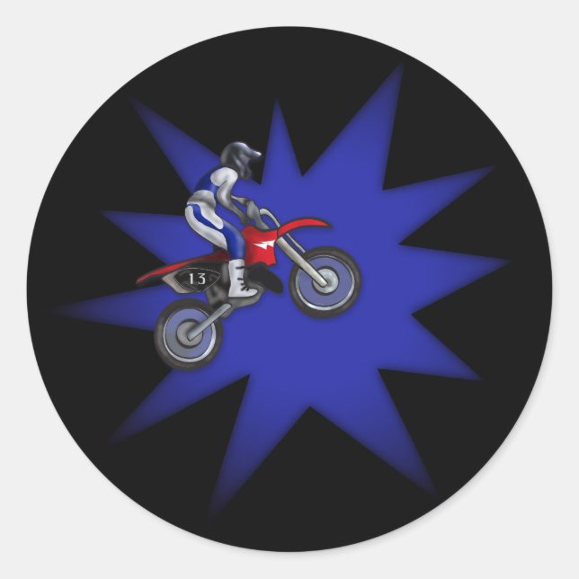 Painted Dirt Bike Sticker (Front)