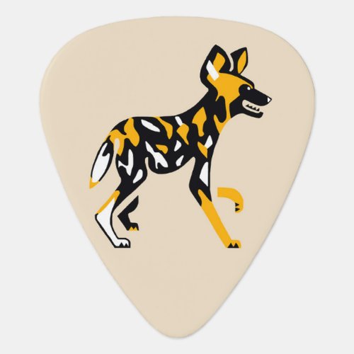  Painted dog_ Cape hunting dogs_ wildlife _ nature Guitar Pick