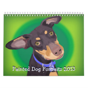 Painted Dog Portraits 2013, Colorful and Vibrant Calendar