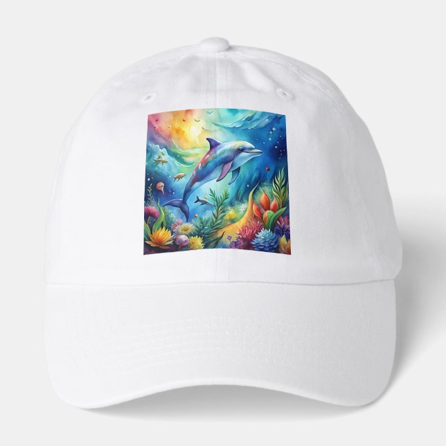 Painted Dolphin Hat (Front)