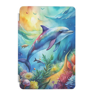 Painted Dolphin iPad Mini Cover