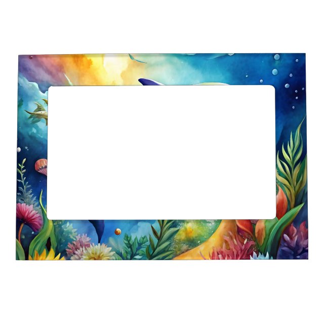 Painted Dolphin Magnetic Frame (Front)