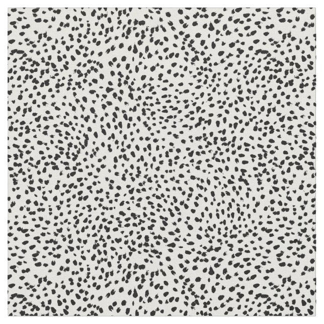 painted dots dalmatian style print fabric (Close Up)