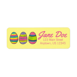 Painted Easter Egg Hunt Personalized Address Label