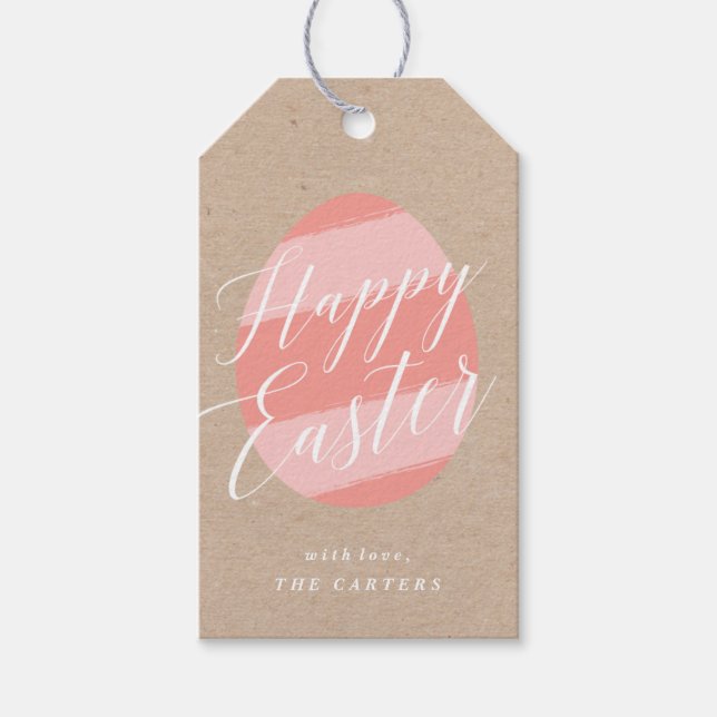 Painted Egg Easter Gift Tag (Front)