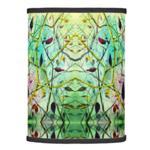 Painted Elegant Leaves Lamp Shade