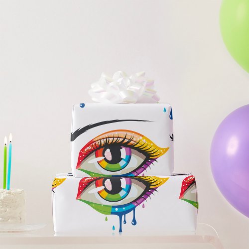 Painted Eye Wrapping Paper