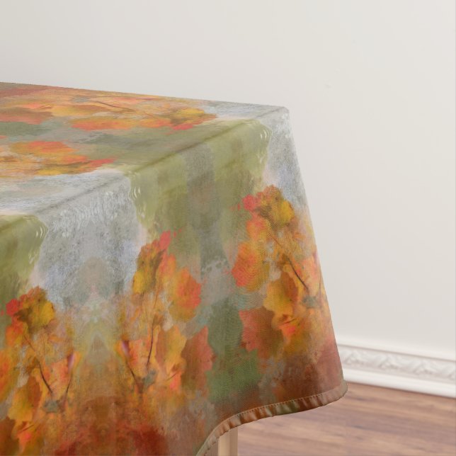 Painted Fall Colors  Tablecloth (In Situ)