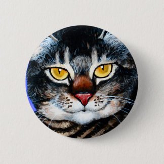 Painted Fat Cat Button