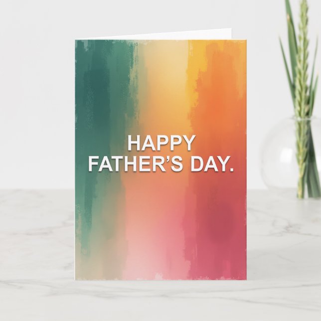 Painted Fathers Day Card (Front)