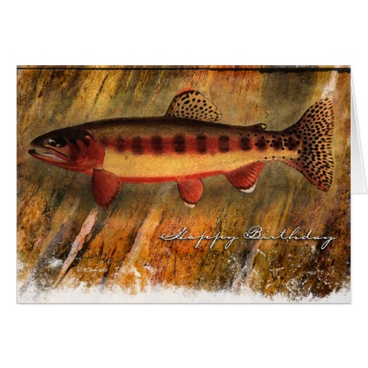 Painted Fish-BD Cards (Front Horizontal)