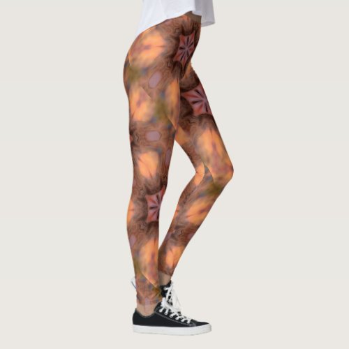painted flesh_tone flower leggings