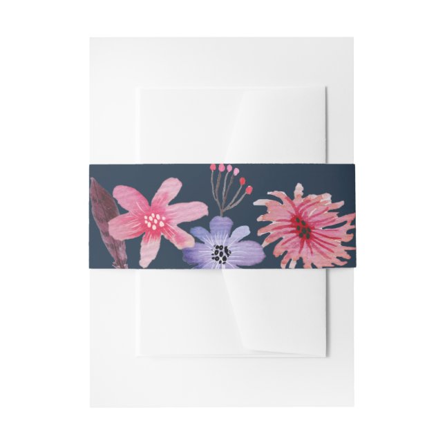 Painted Flora Belly Band (Front Example)