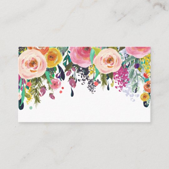 painted floral blank wedding table place cards place card flower place cards